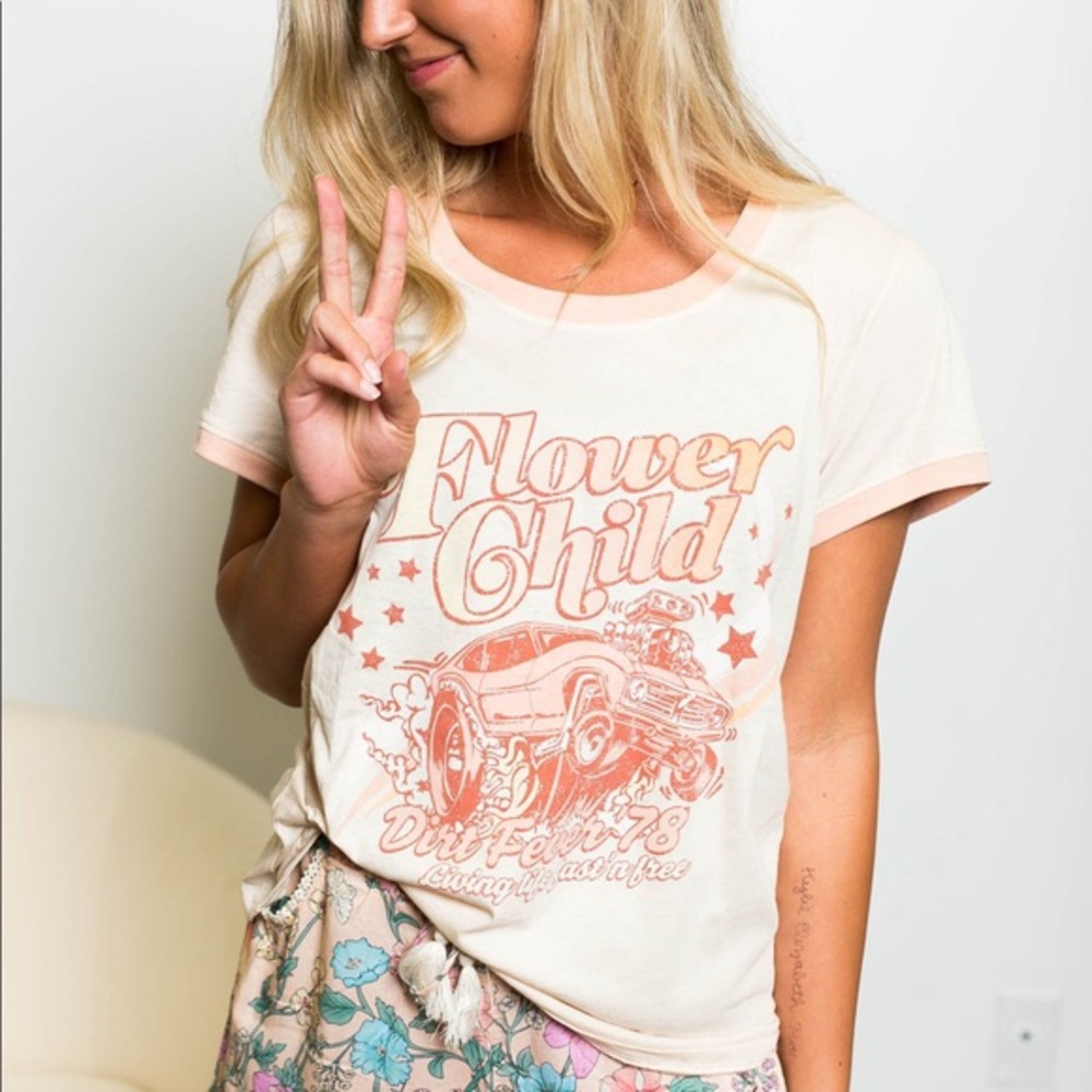 Spell & the Gypsy Flower Child Tee, Size small